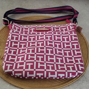 Tommy Hilfiger crossbody pink and white